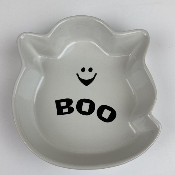 Michael’s Stoneware Ghost & Pumpkin Baking Dishes set of 2 6” - Picture 8 of 15